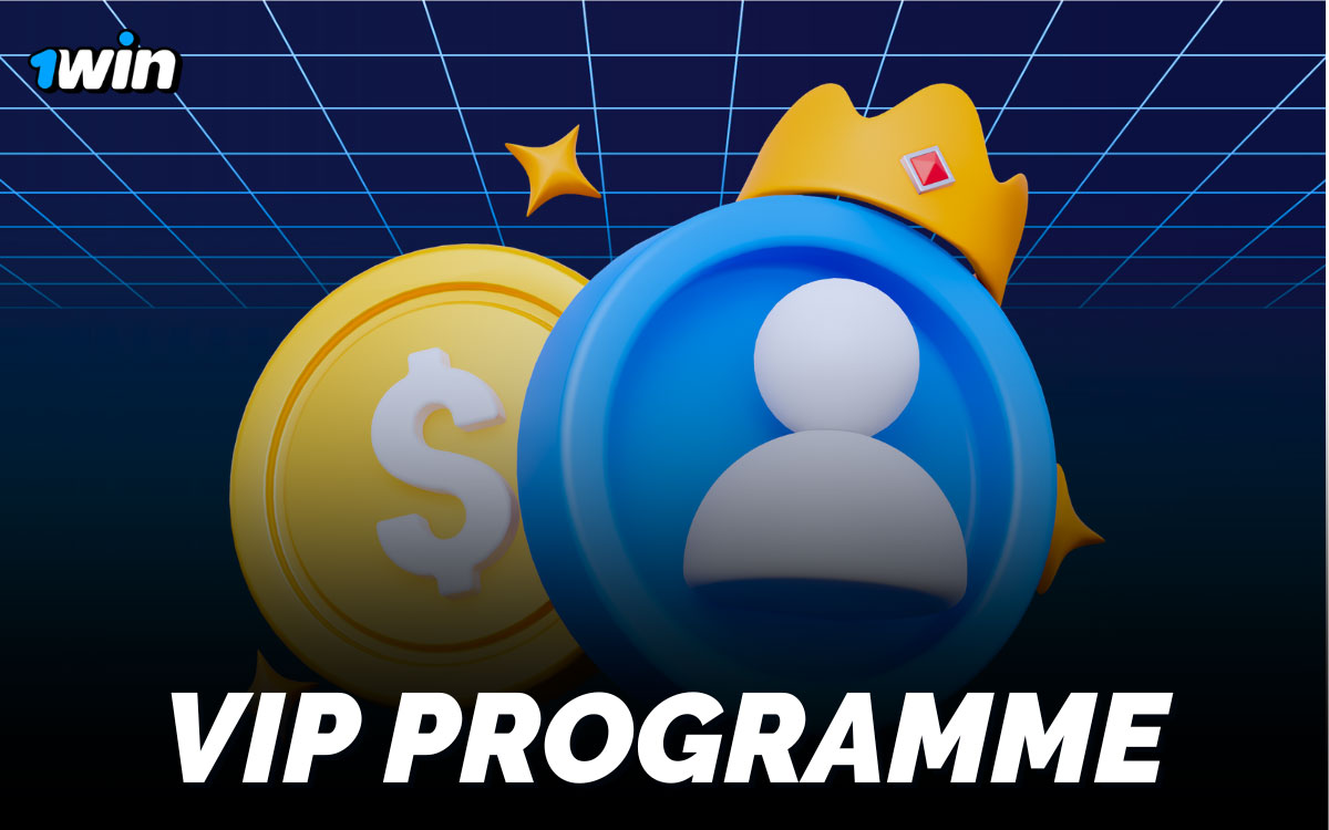 1win VIP loyalty programme tiers showing rewards, cash bonuses, free spins, and exclusive perks for consistent players