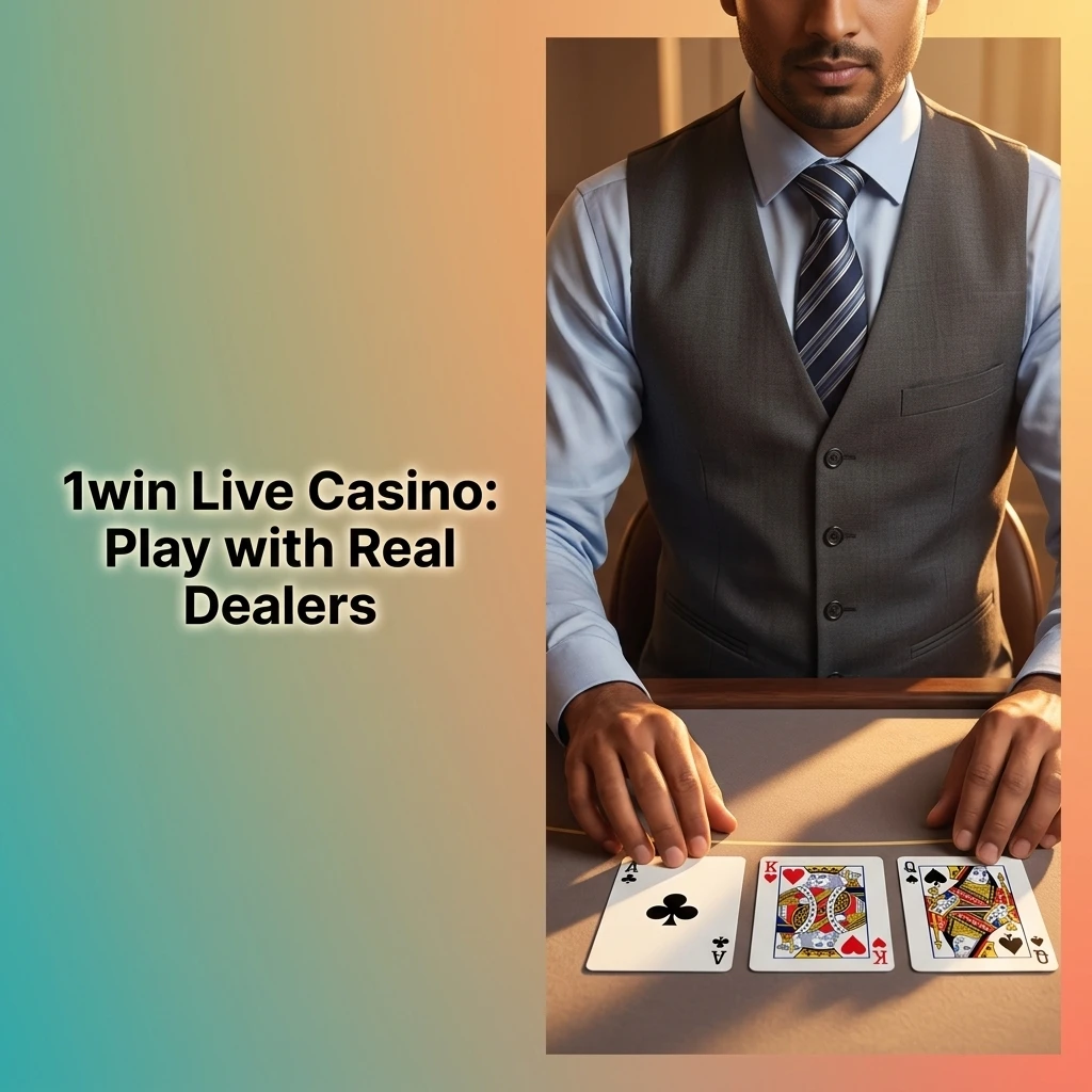 1win Live Casino with real dealers streaming HD roulette, blackjack, baccarat, Teen Patti, and live game shows