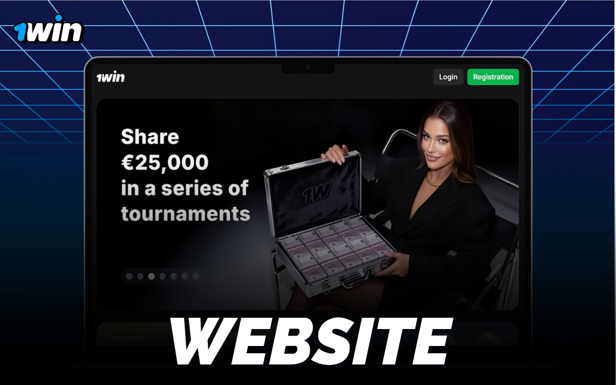 1win website homepage showing top navigation bar with Sports Betting, Casino, Live Casino, Cybersports and Instant Games