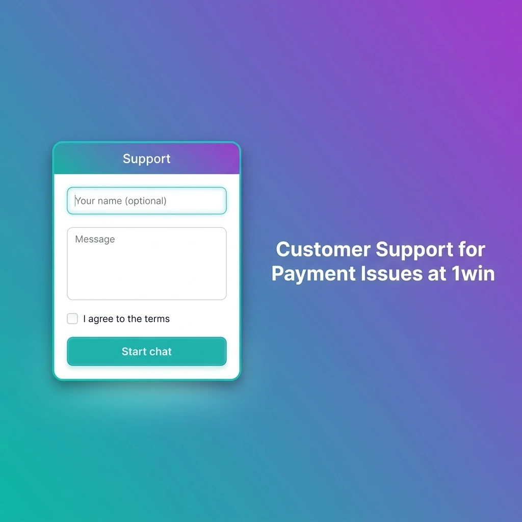 1win customer support options including live chat, email, Telegram, and Help Centre for payment issues in India